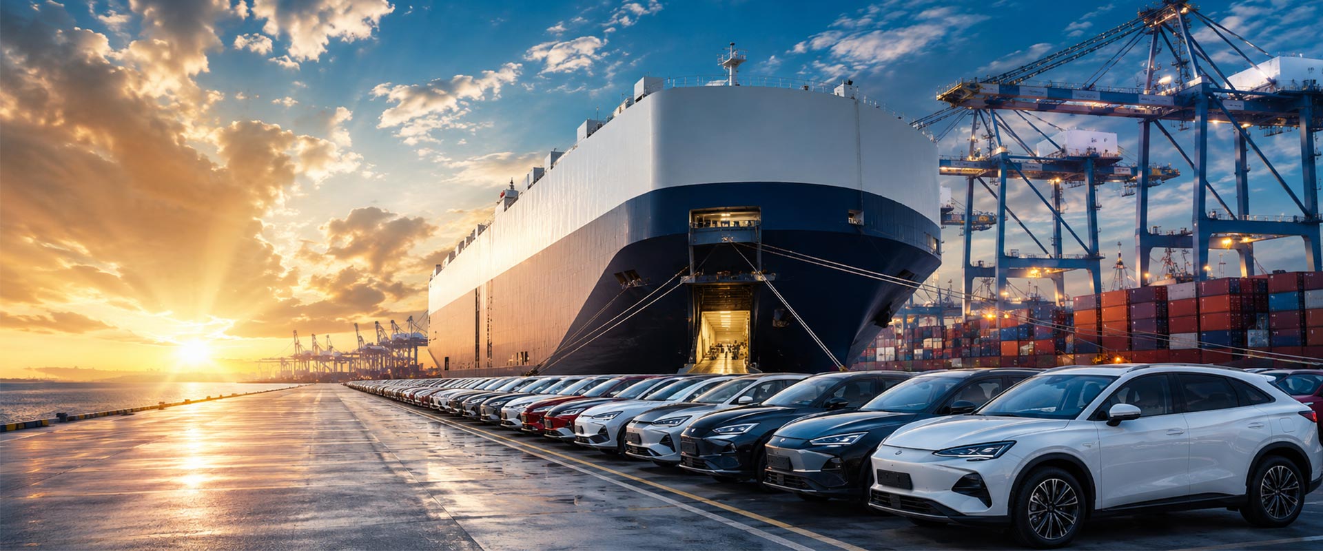 Vehicle export and overseas delivery support